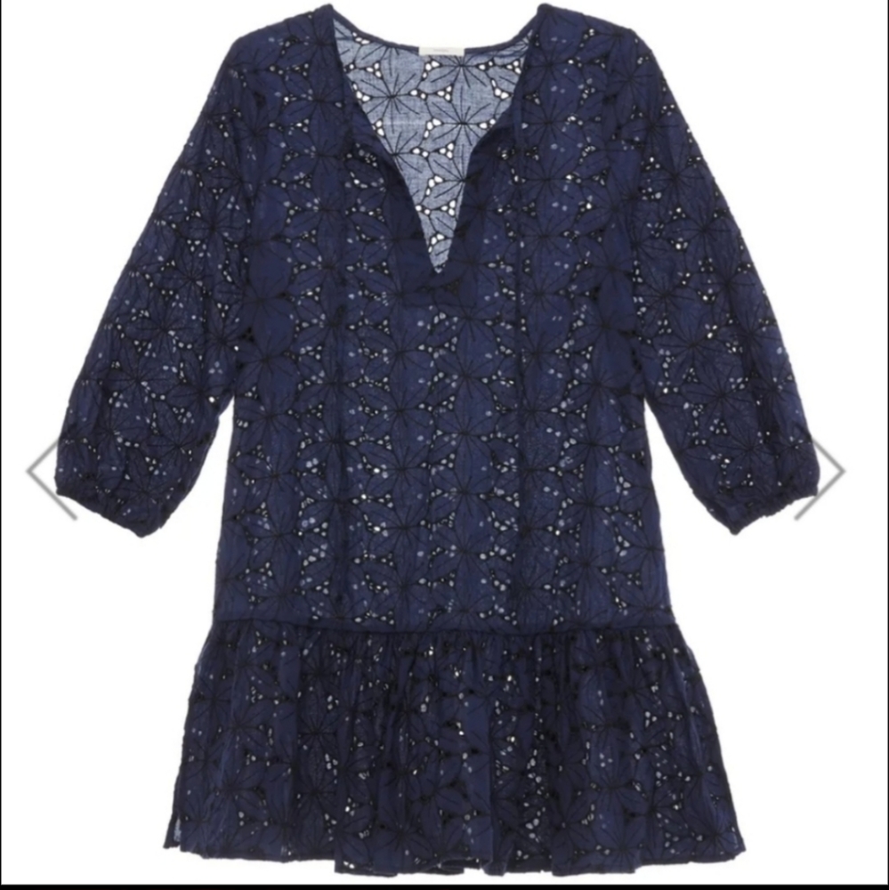 Revolve Eberjey Eyelet Swim Coverup Small